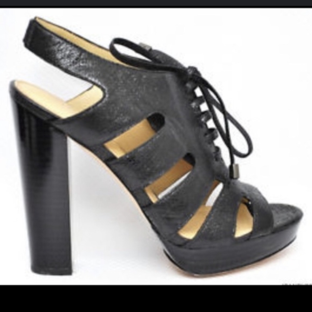 Coach lace up heels